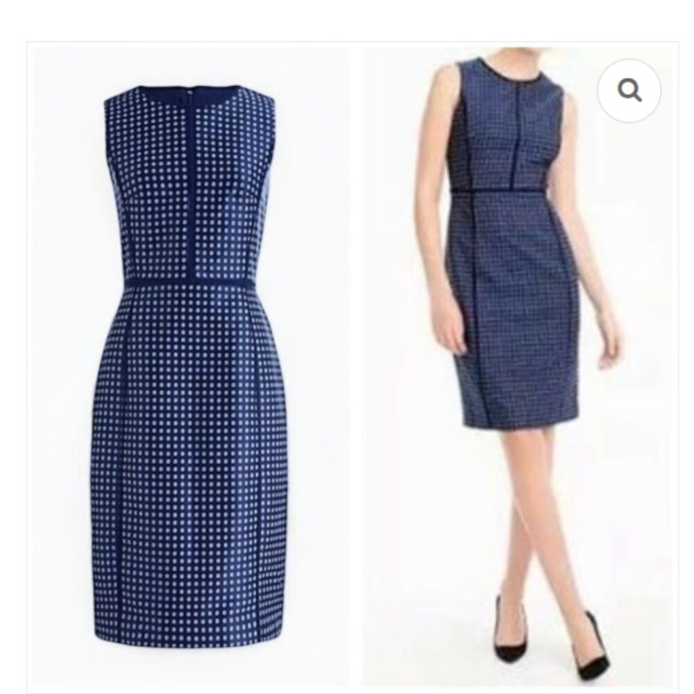 NWT J Crew Paneled Sheath Dress Foulard Print Elegant Office Holiday Party Sz 6M
